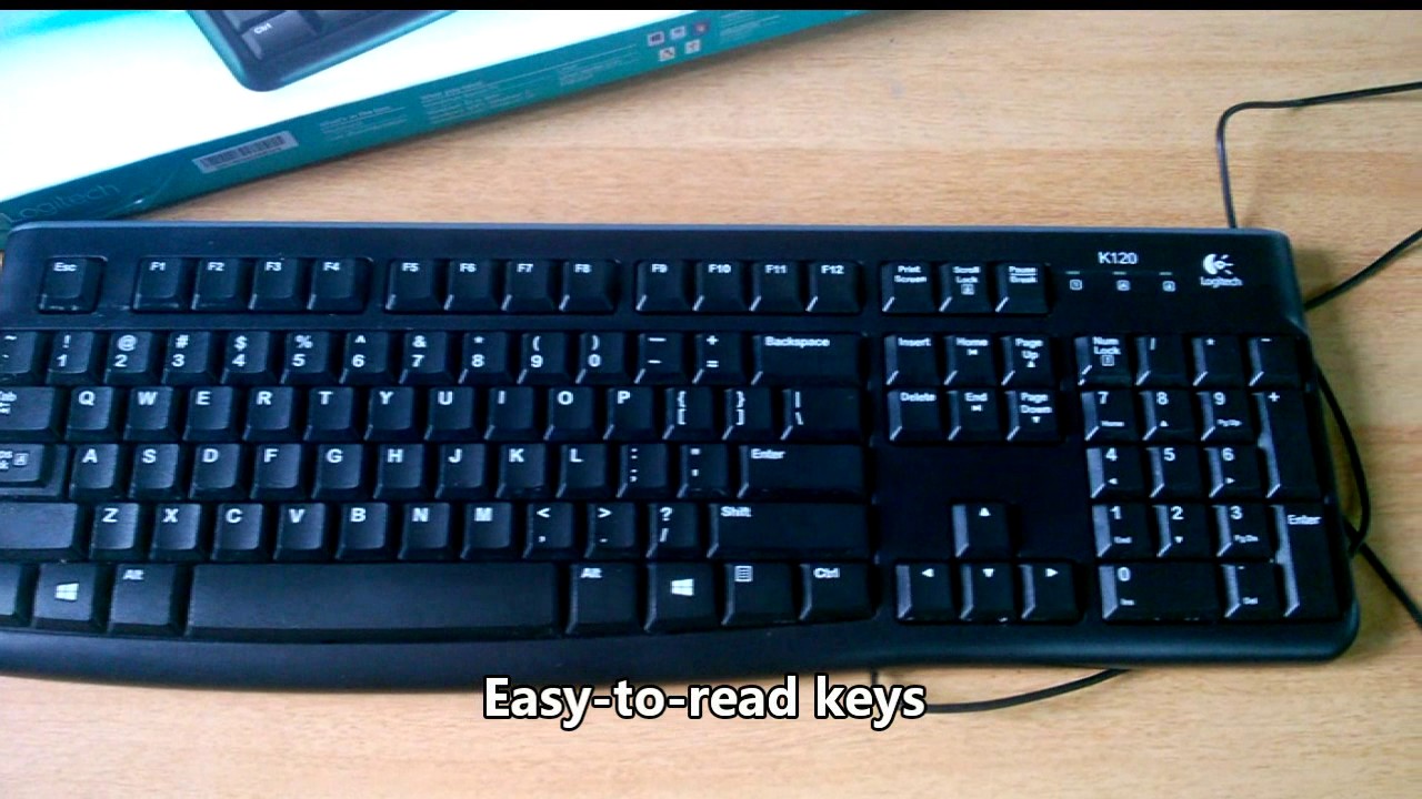 Logitech K120 Wired Keyboard Unboxing & Review
