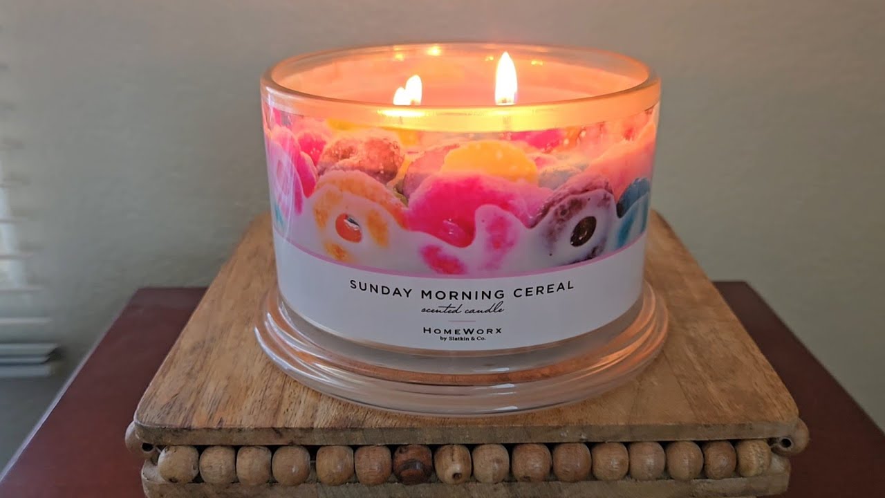 Sunday Morning Cereal Candle Review | Homeworx by Slatkin and Co