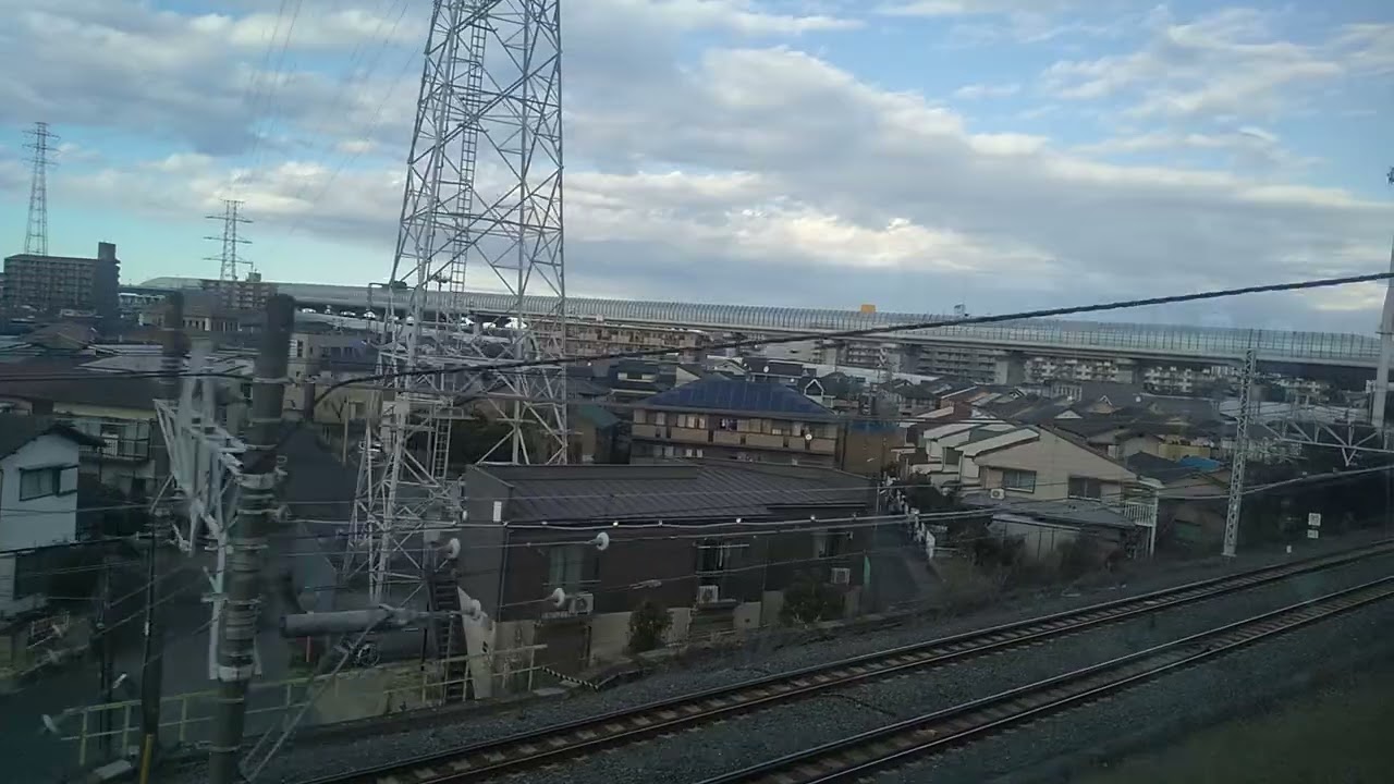 常磐線各駅停車03　金町～松戸　左側車窓　2026年1月　東急ストア　江戸川　東京都から千葉県へ