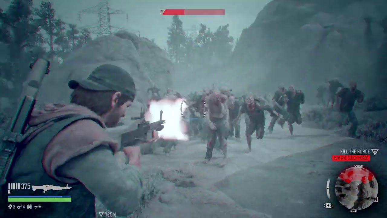 DAYS GONE=  RUM RYE GULCH HORDE easy meathod 98% Horde complete glicth