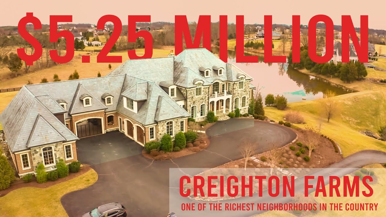 $5.25 Million Creighton Farms Mansion Tour | One Of The Richest Neighborhoods