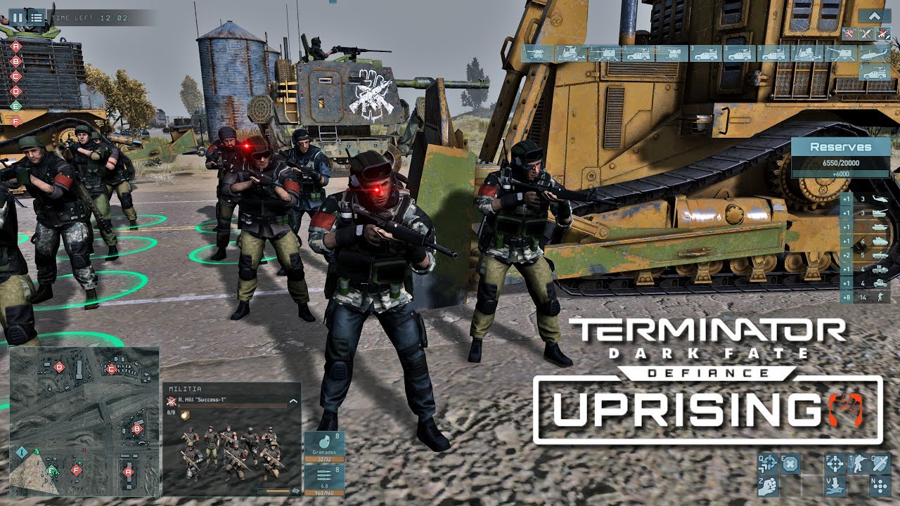 BULLDOZER ARMY vs TERMINATORS | Terminator Dark Fate Defiance Epic RTS Battle