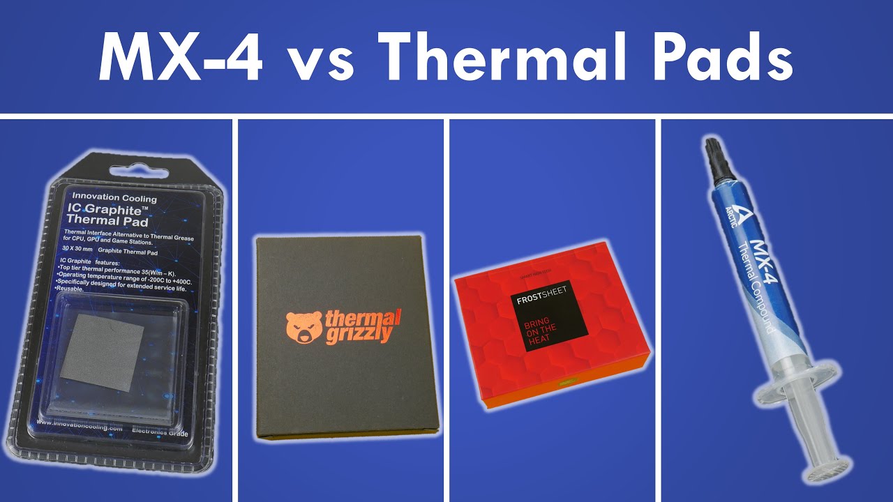 Arctic MX-4 Thermal Paste vs IC Graphite vs Thermal Grizzly Carbonaut vs FrostSheet