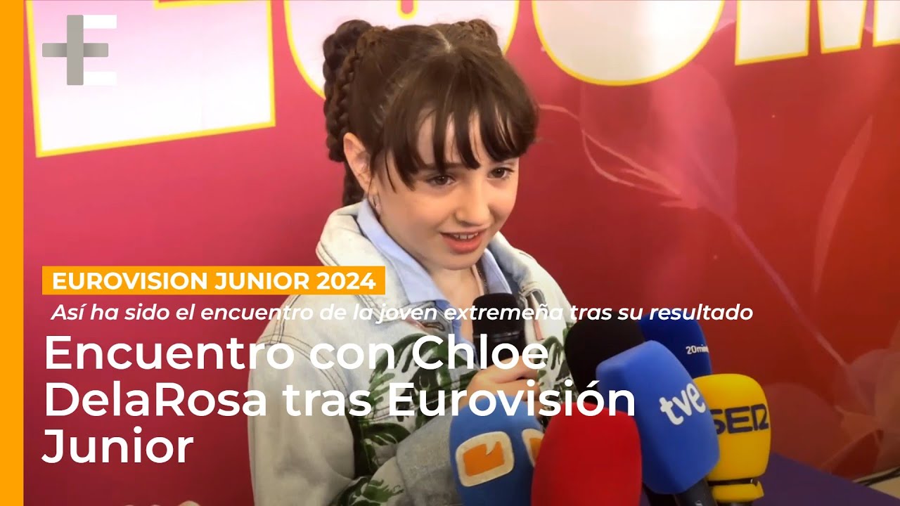 Chloe DelaRosa tras su 6º puesto en Eurovisión Junior: 