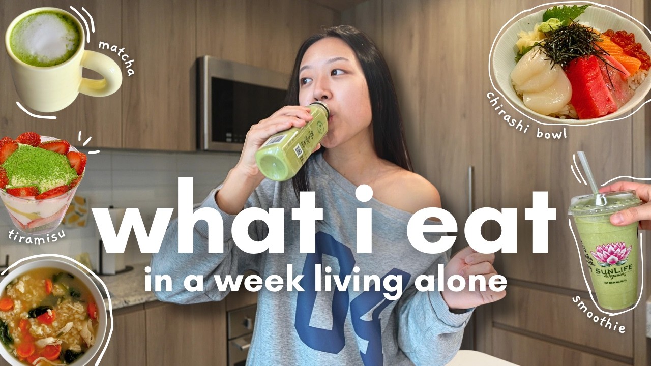 what I EAT in a busy week living alone | simple + realistic meals