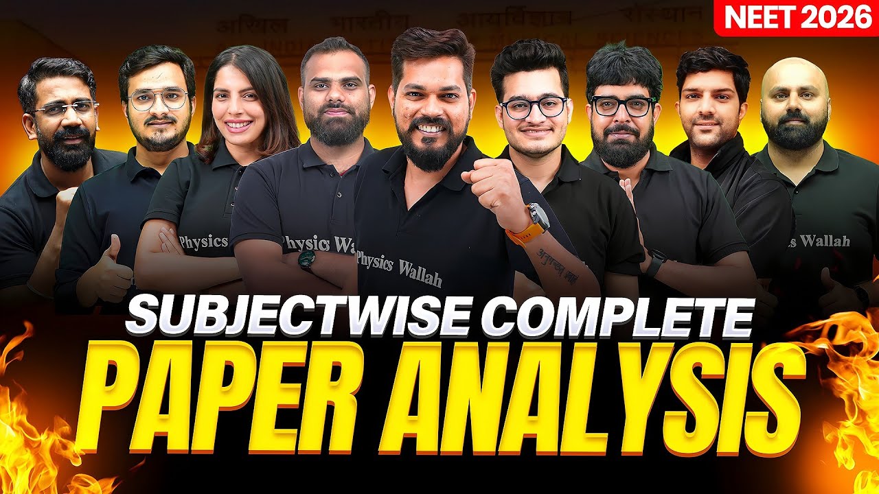NEET 2026 Full Paper Analysis 🔥 | Physics, Chemistry, Biology Breakdown