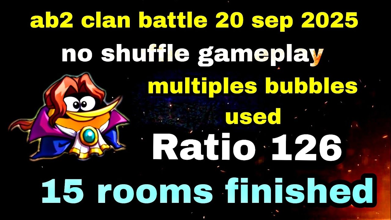 Angry birds 2 clan battle 20 sep 2025 no shuffle gameplay 15 rooms finished #ab2 cvc battle today