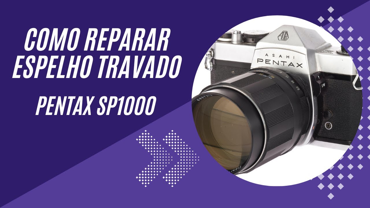 Como reparar espelho travado Pentax SP1000