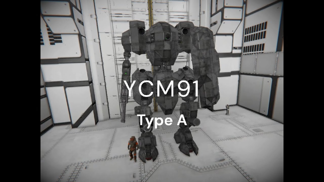 【Space Engineers】YCM91 Type A 紹介動画【歩行ロボット】
