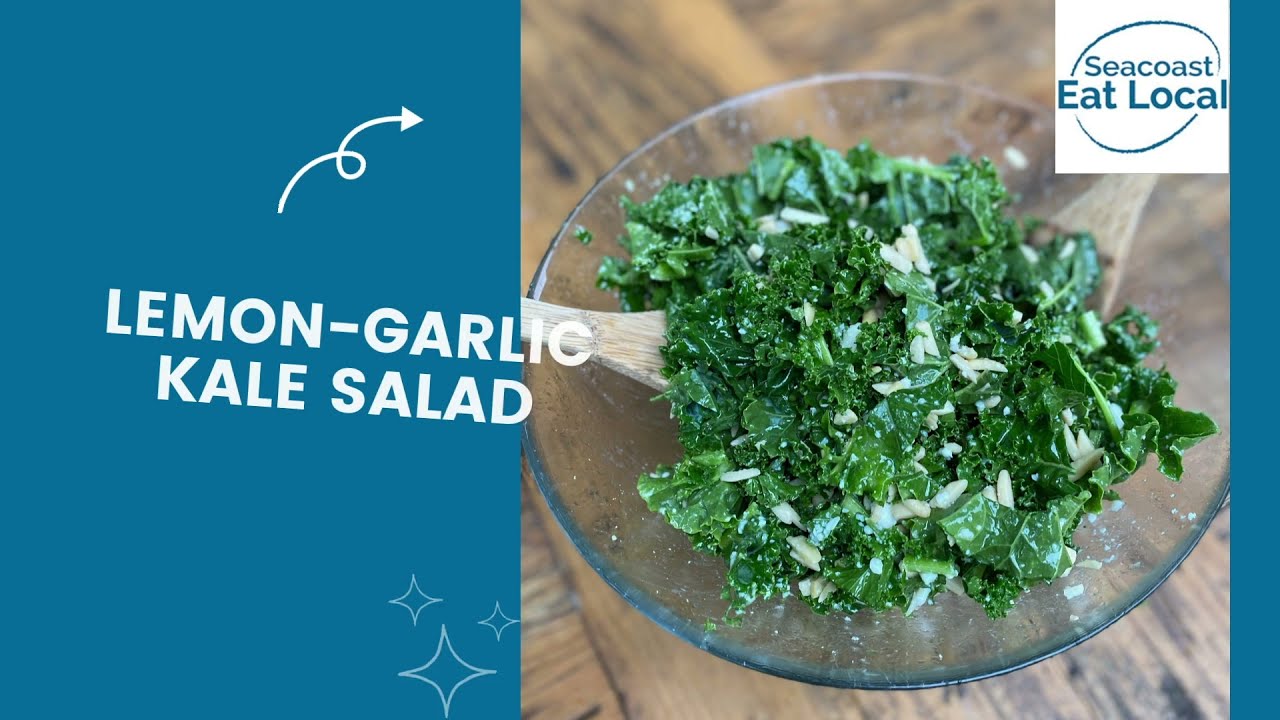 Lemon Garlic Kale Salad Recipe