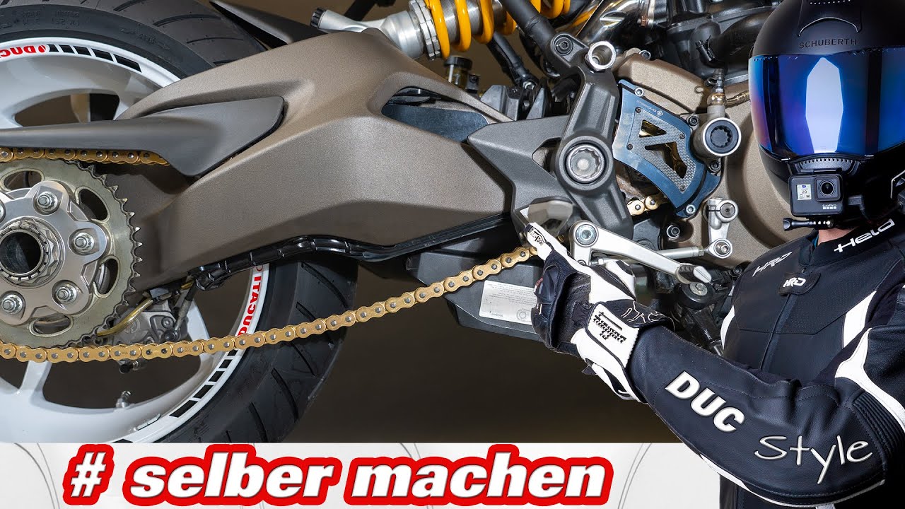 Kette spannen Ducati Monster 1200 / S / White Stripe / Einarmschwinge