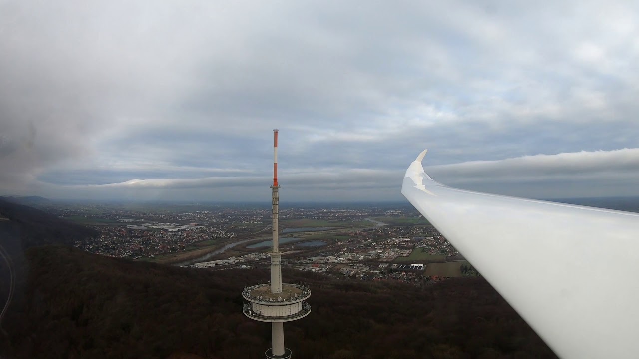 Hangfliegen an der Porta Westfalica 2020 im Discus 2c FES