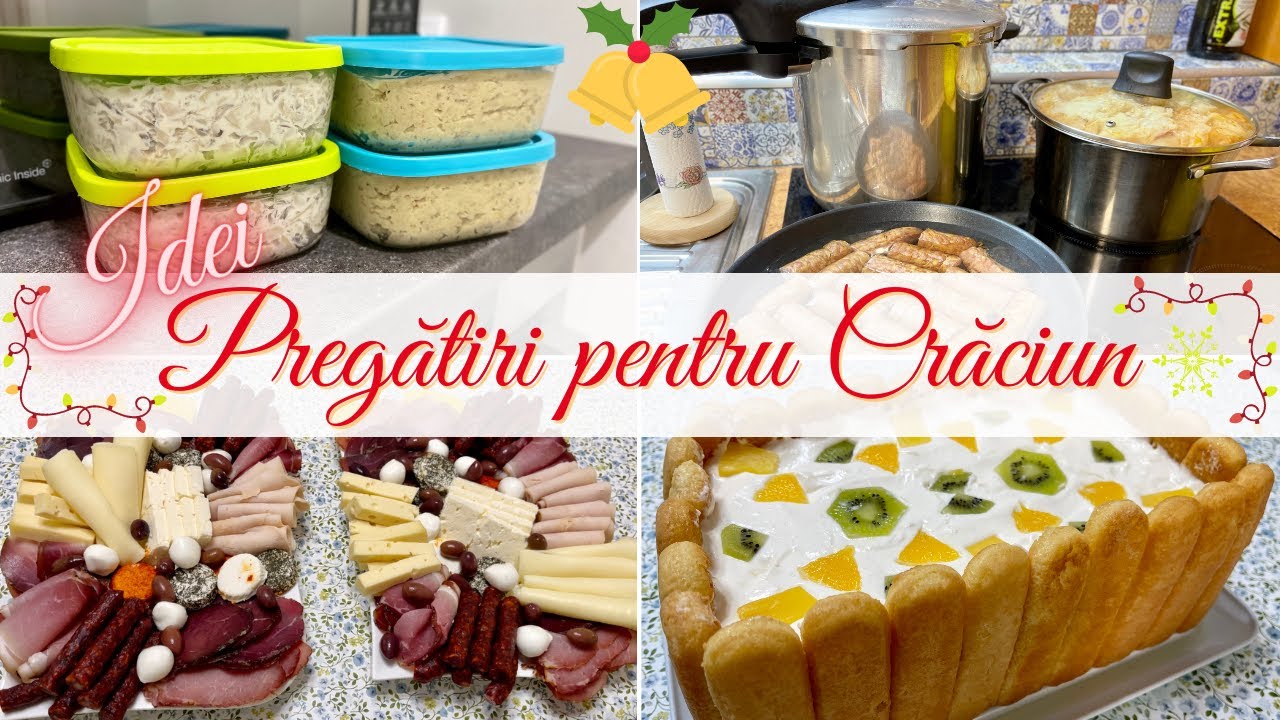 Pregătiri pentru CRĂCIUN // C&acirc;rnați, sarmale, aperitiv, tort diplomat // IDEI pentru Sărbători 2021