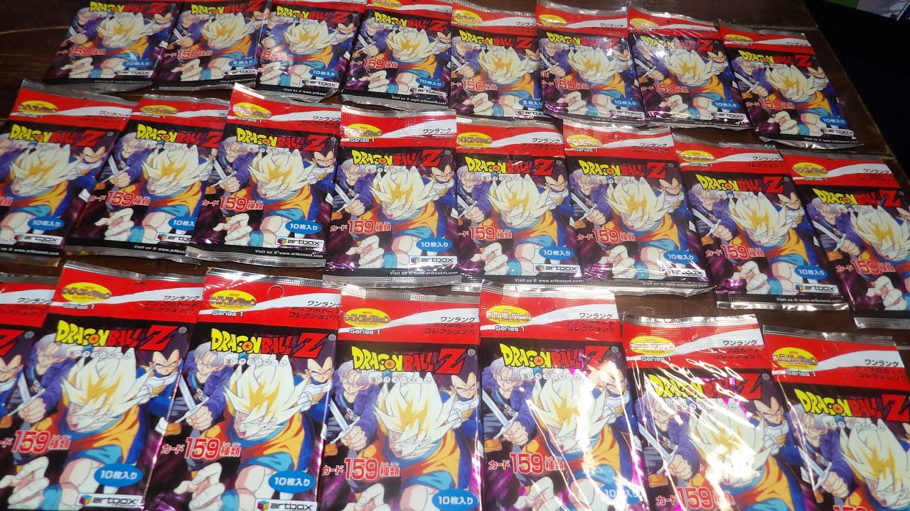 Opening 24 Packs of Dragonball Z Cards from Artbox Hero Collection Series 1
