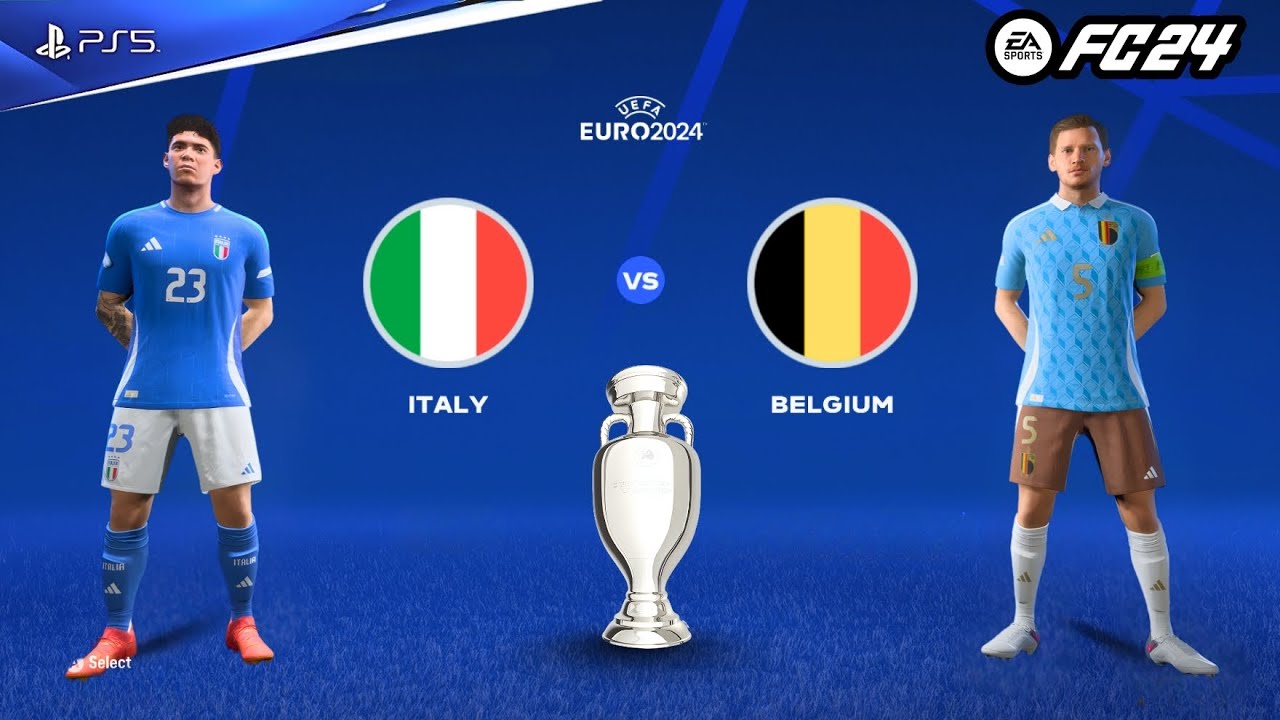 Italy Outclass Belgium! 🇮🇹🔥 | Euro 2024 Semi-Final | Belgium Crash Out 3–1 #fc24 #fifa #football