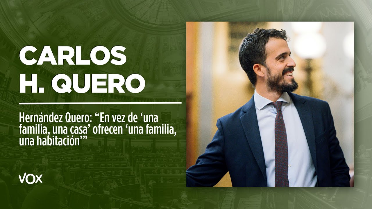 Hernández Quero: “En vez de ‘una familia, una casa’ ofrecen ‘una familia, una habitación’”