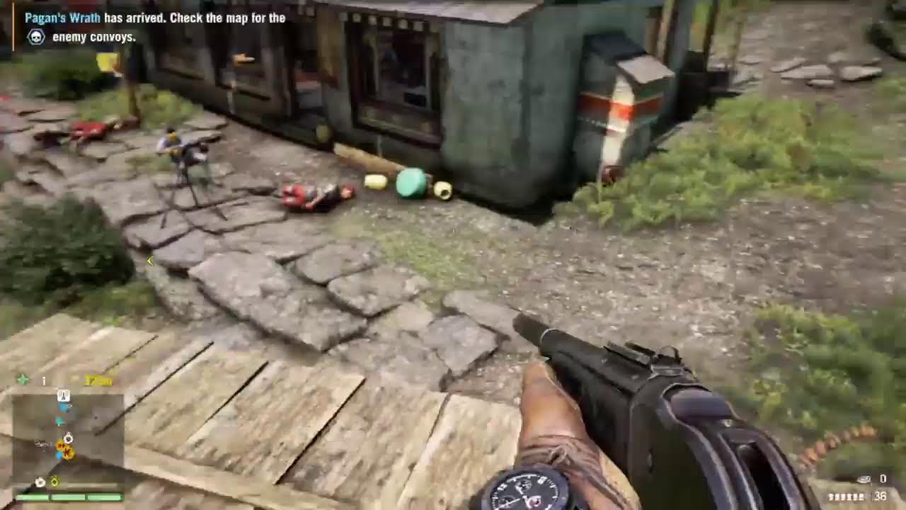 Far cry 4 outposts etc, no aim assist