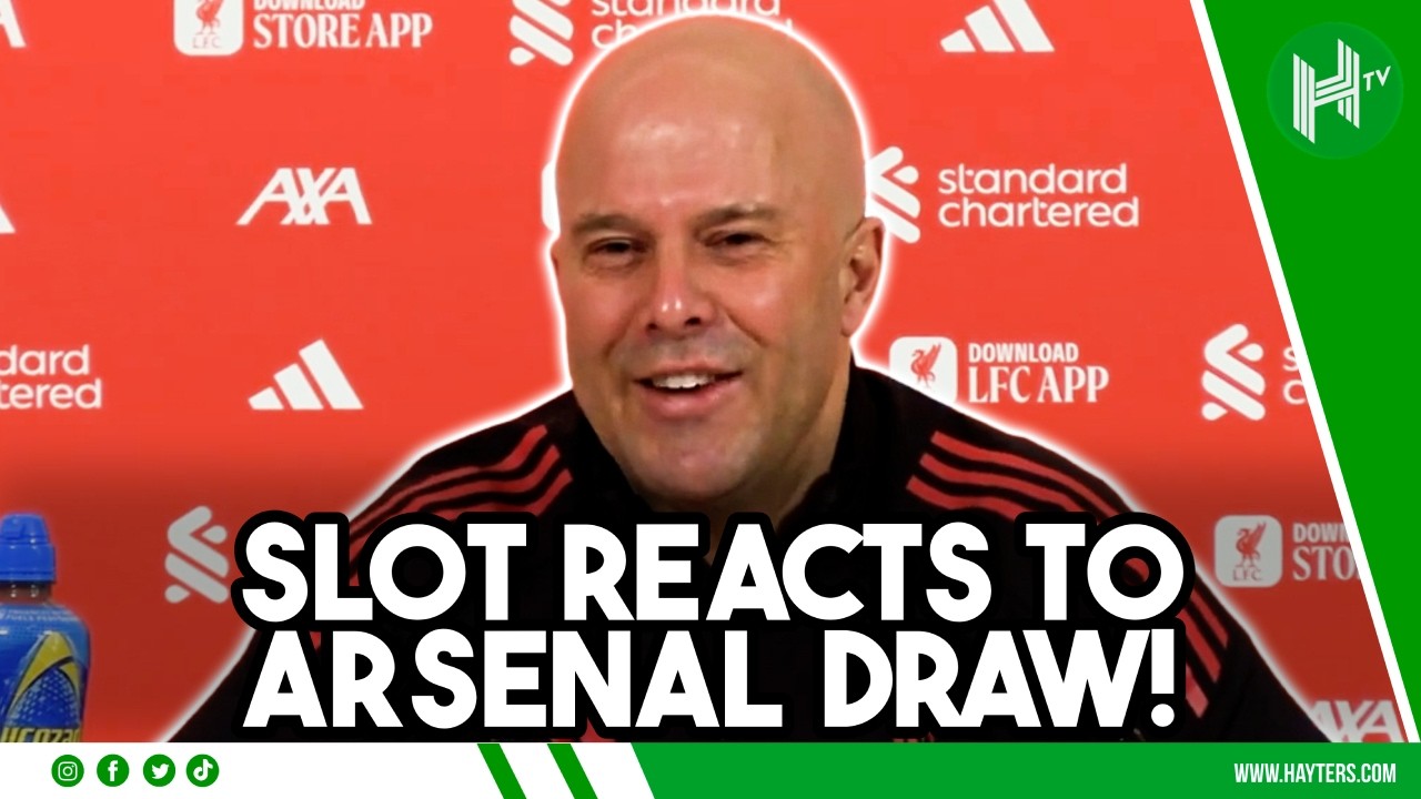 Premier League is SO COMPETITIVE | Arne Slot REACTS to Arsenal draw