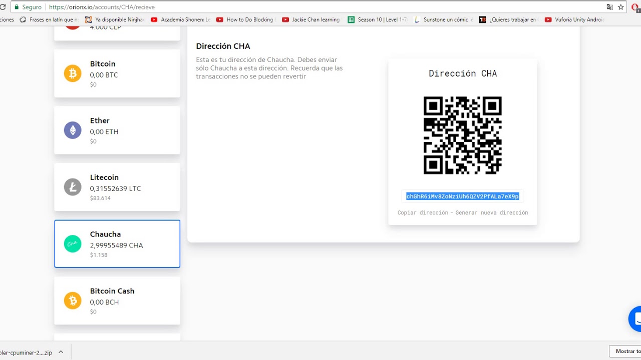 Como minar Chauchas con CPU