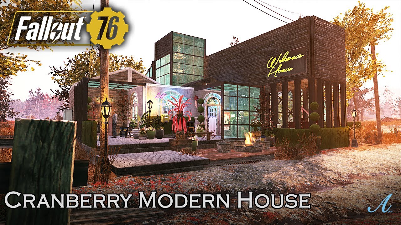 Fallout 76 - Cranberry Bog Modern House w/ tips & guide