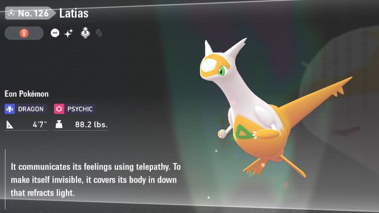 Pokémon Legends ZA Shiny Latias