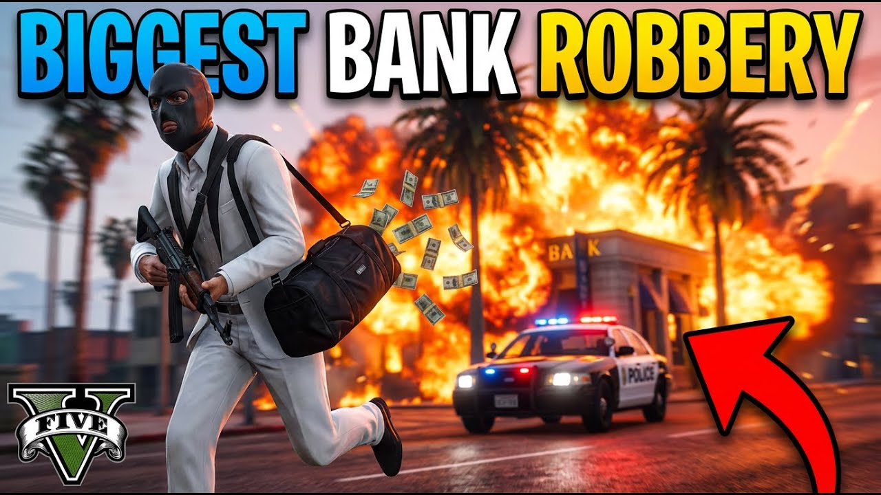 GTA 5 BIGEST BANK ROBBERY / GTA 5 GAMEPLAY #1