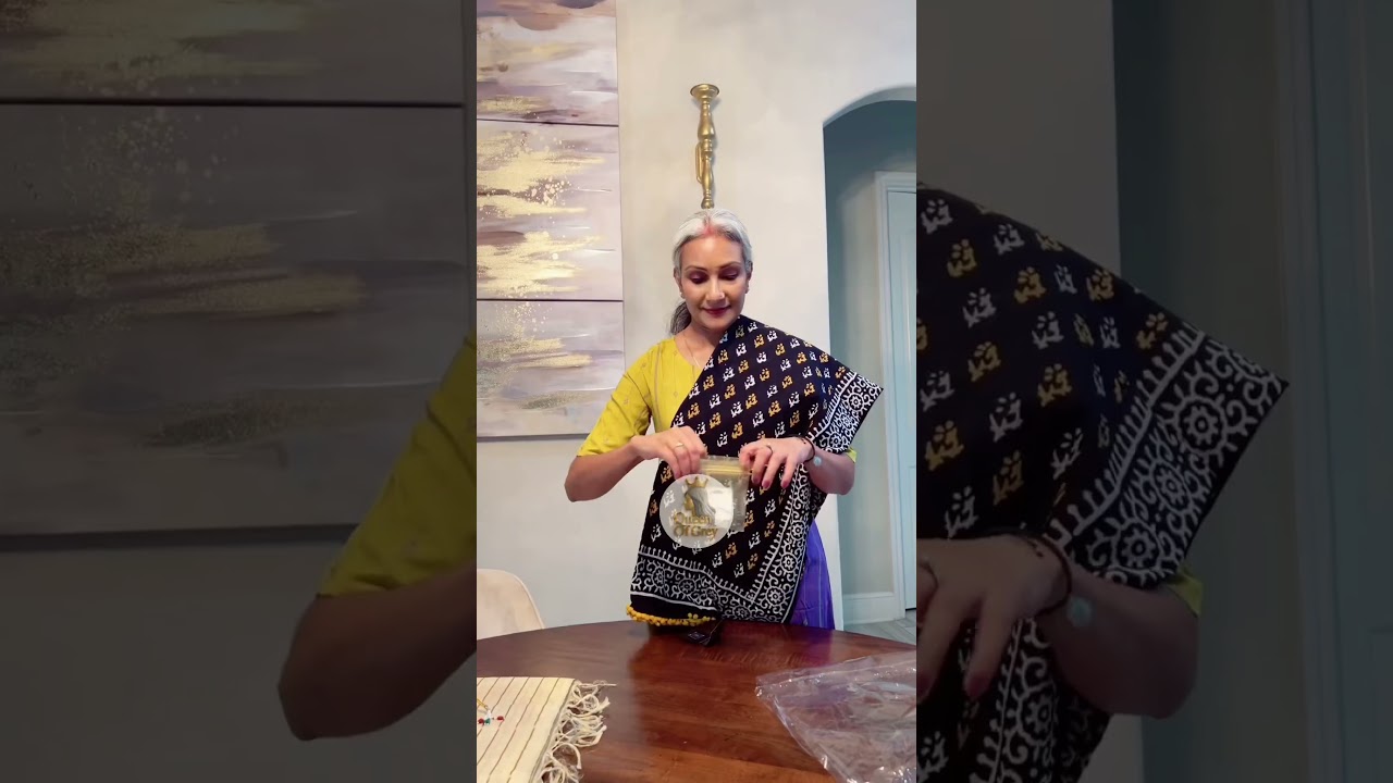 🌺 &ldquo;Unwrapping the magic of heritage. #queenofgrey #collab #bartercollaboration #onam2025