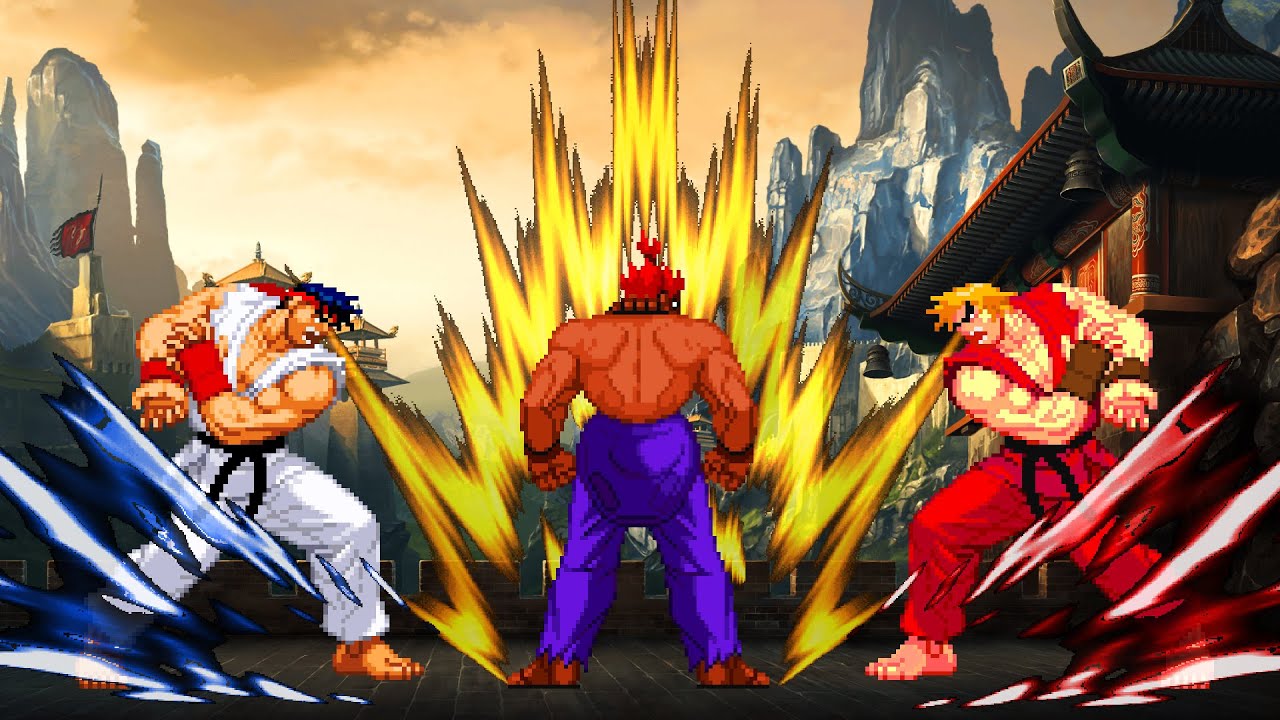 RYU AND KEN VS SHIN AKUMA! THE NEW BEST FIGHT YOU'LL SEE IN YOUR LIVE!