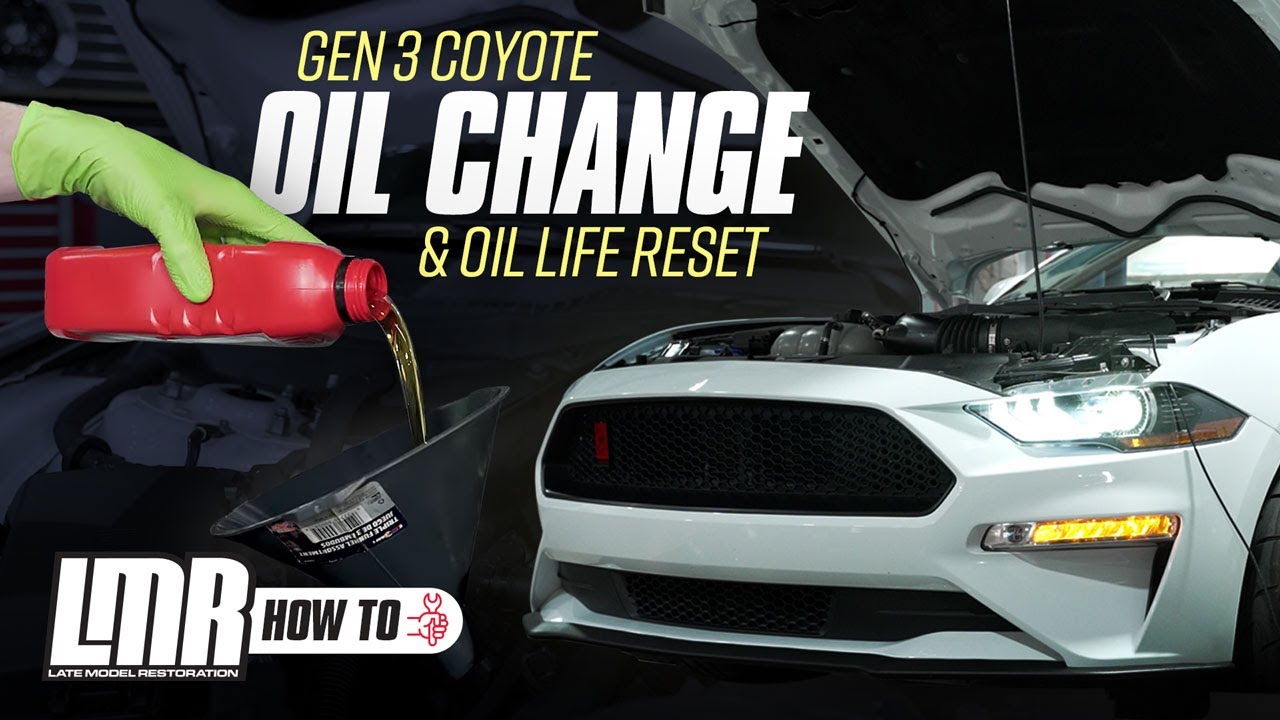 2018-2023 Gen 3 5.0L Coyote Mustang GT/Bullitt/Mach 1: Oil Change & Oil Life Reset - Full Process