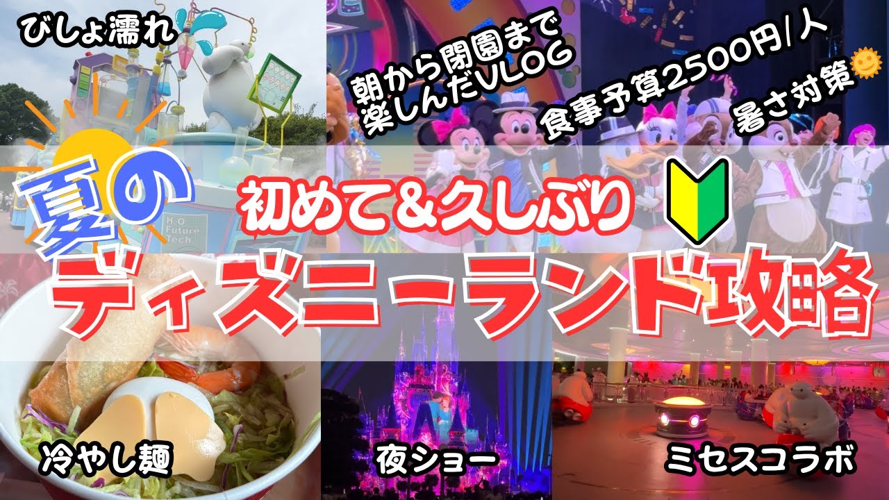 【小学生と行く】暑さ対策バッチリ！朝から閉園まで夏のランドを楽しむための攻略＆VLOG/初めて＆久しぶりの人向け🔰
