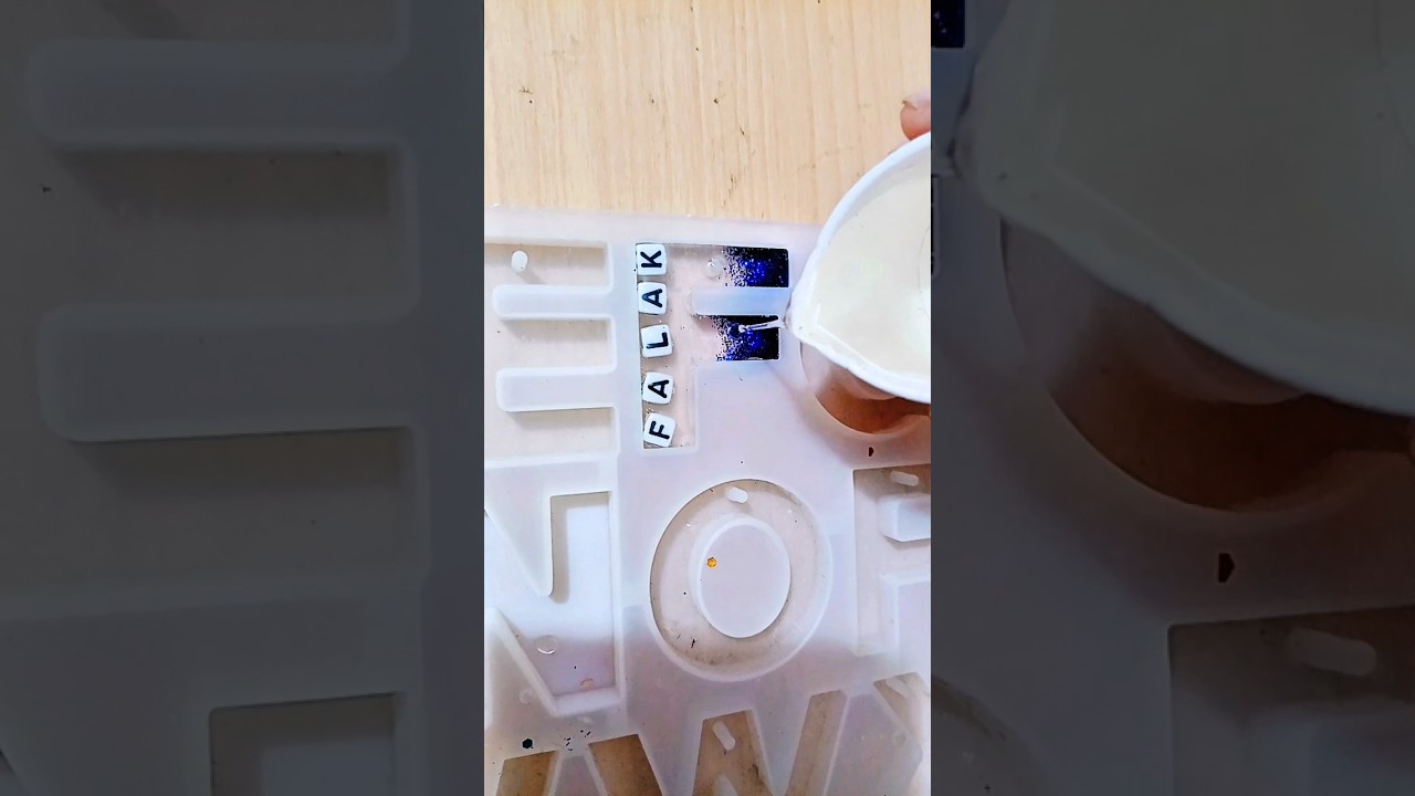 Comment your Initial here #Resin art #creativity keychain