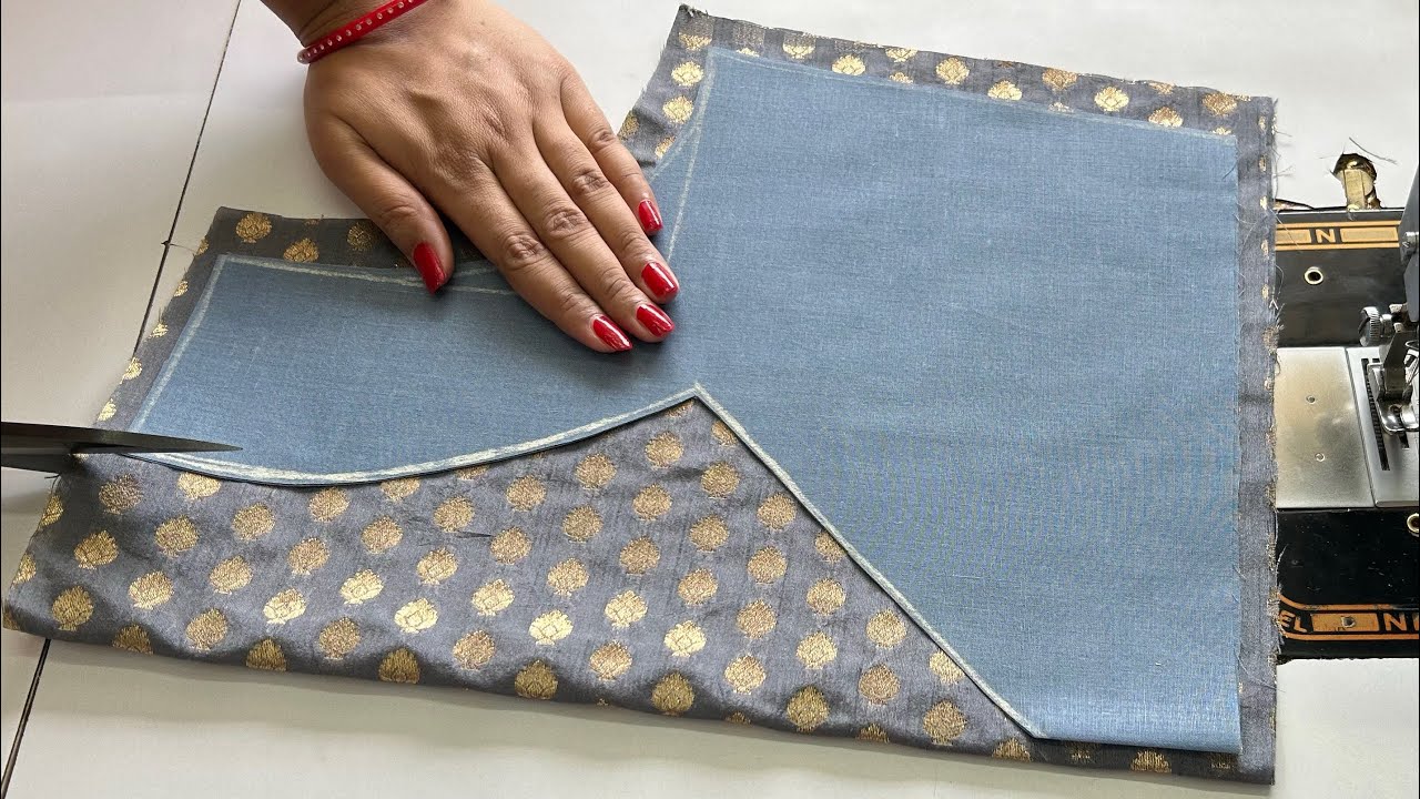 Modern Back Neck Blouse Design | Blouse Ki Designs | Cutting And Stitching Back Neck Blouse Design