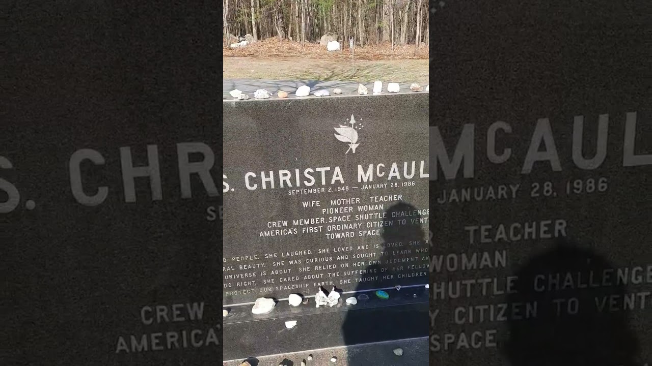 Christa mcauliffe grave from challenger space shuttle#space