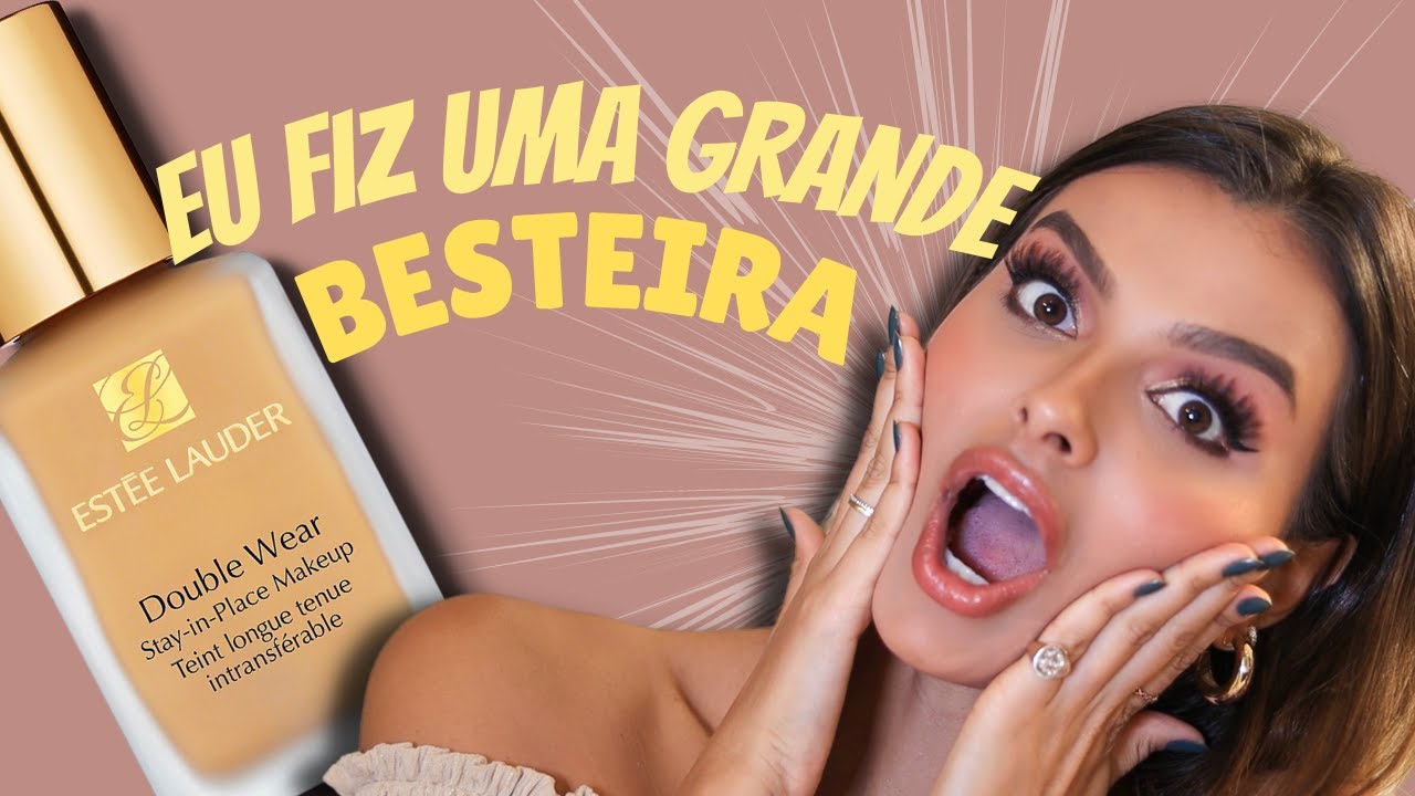 TESTEI A BASE DA ESTEE LAUDER | NÃO TRANSFERE NA MÁSCARA!