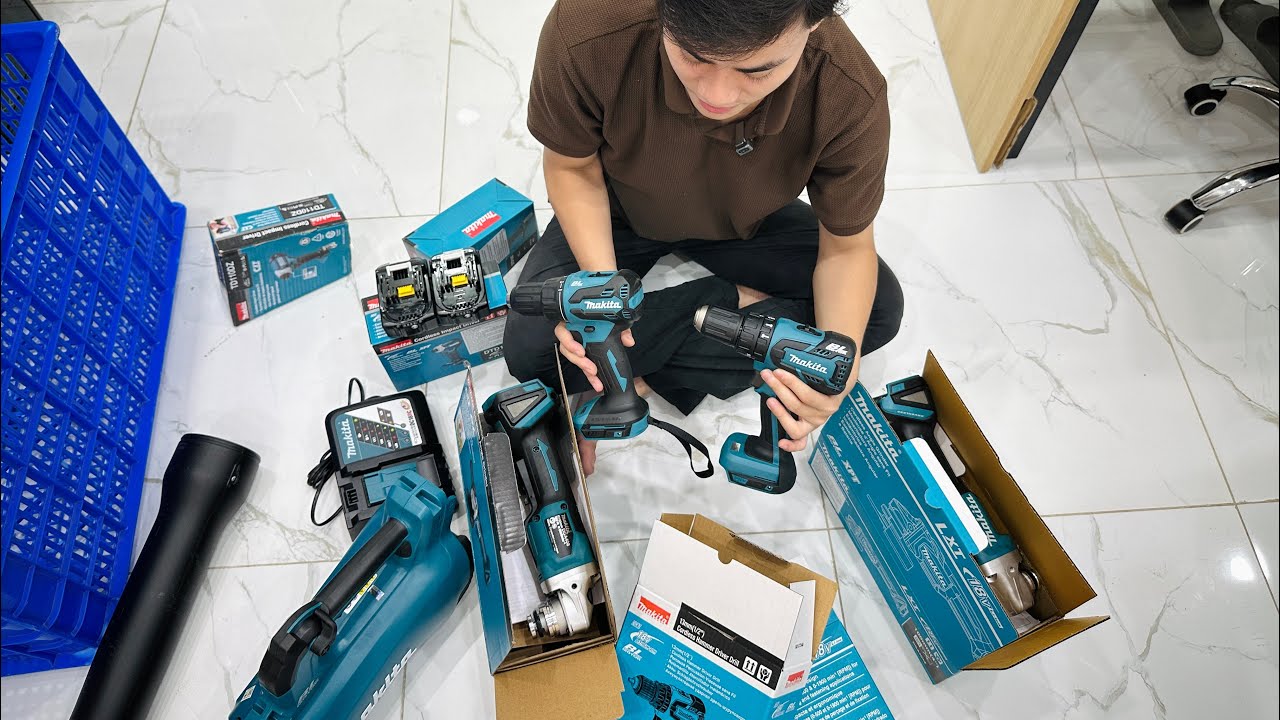 🛑 Máy pin makita giá tốt hàng mới chính hãng DHP490,mài DGA404, chuyên vít