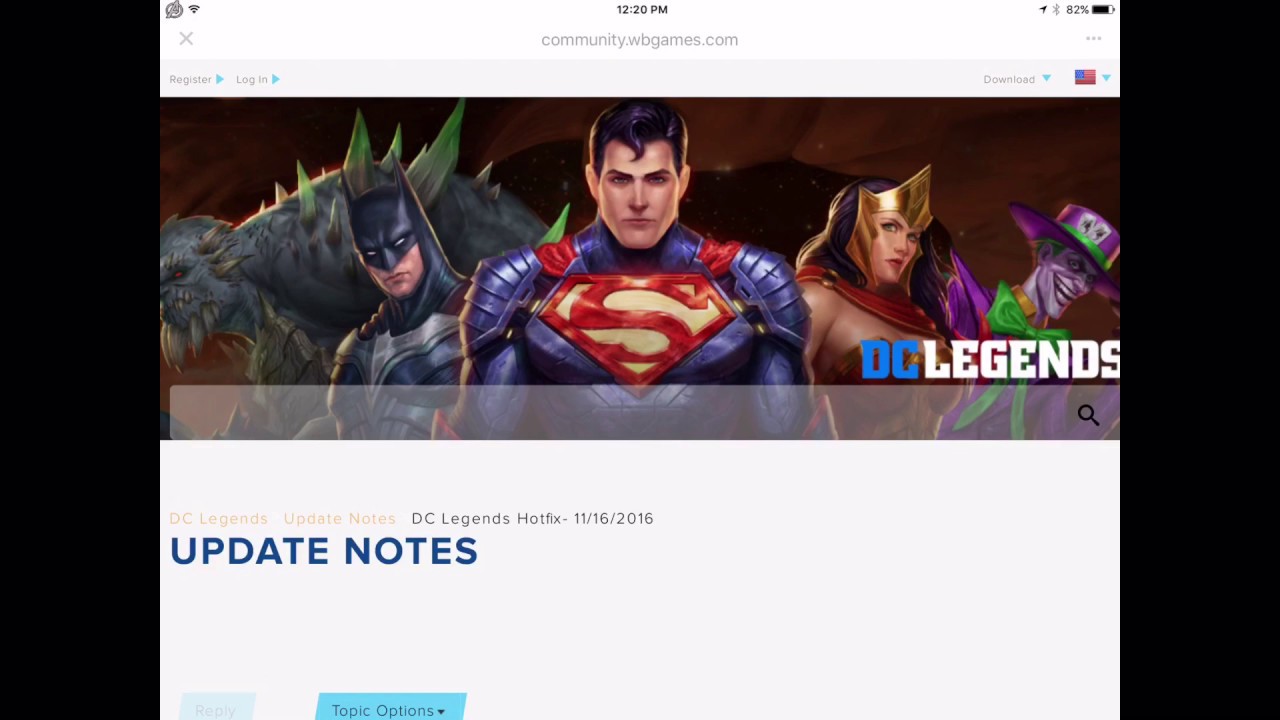 DC Legends - 11/16/16 Update