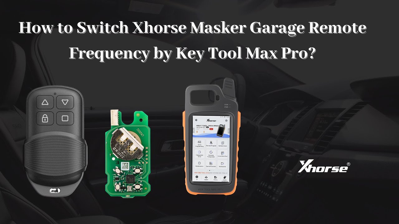 How to Switch Xhorse Masker Garage Remote Frequency by Key Tool Max Pro?