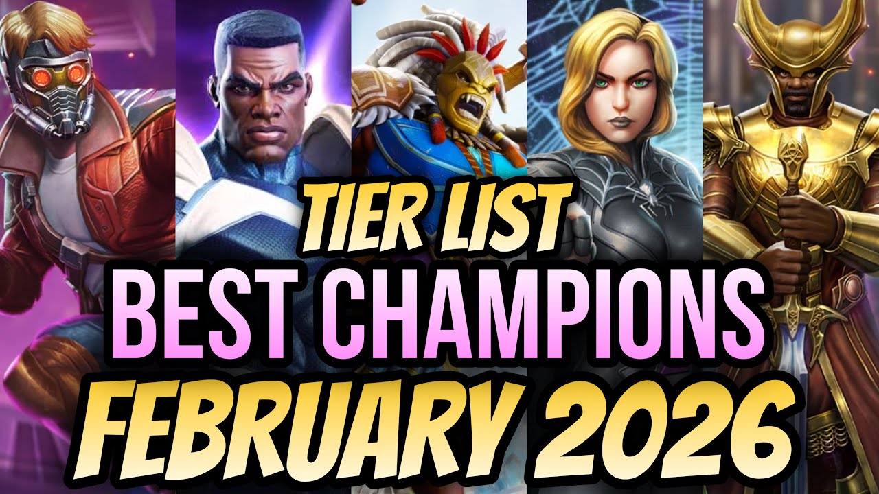 TIER LIST FEBRUARY 2026 | BEST CHAMPIONS FEBRUARY 2026 | BLUE MARVEL & M´BAKU GODTIER CHAMPIONS MCOC