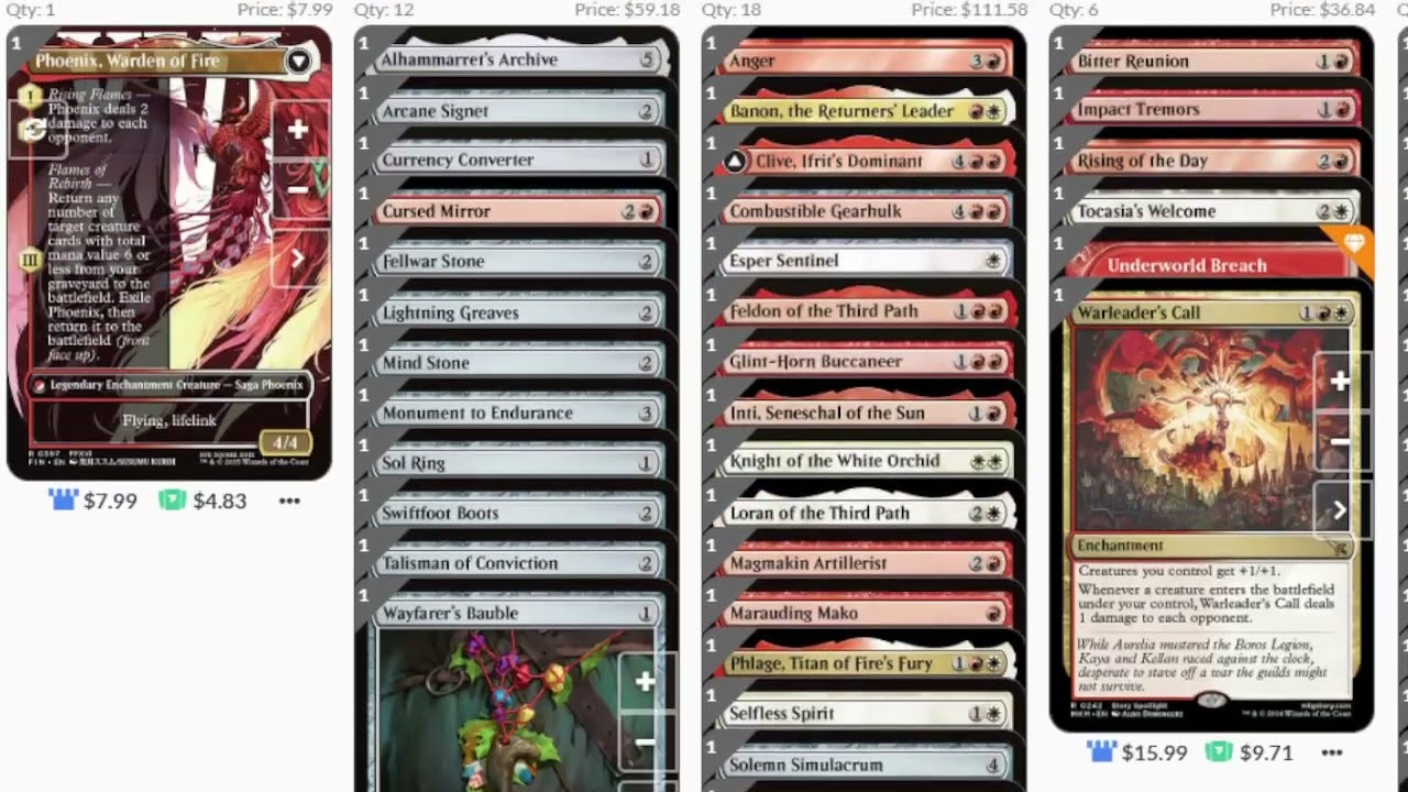 MTG Final Fantasy Commander Deck Profile- Joshua, Phoenix's Dominant