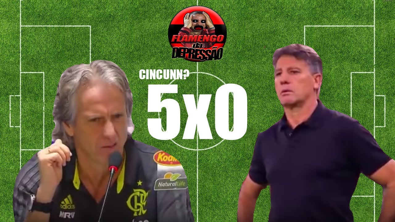FLAMENGO 5x0 GRÊMIO - NARRAÇÃO SARRANTE