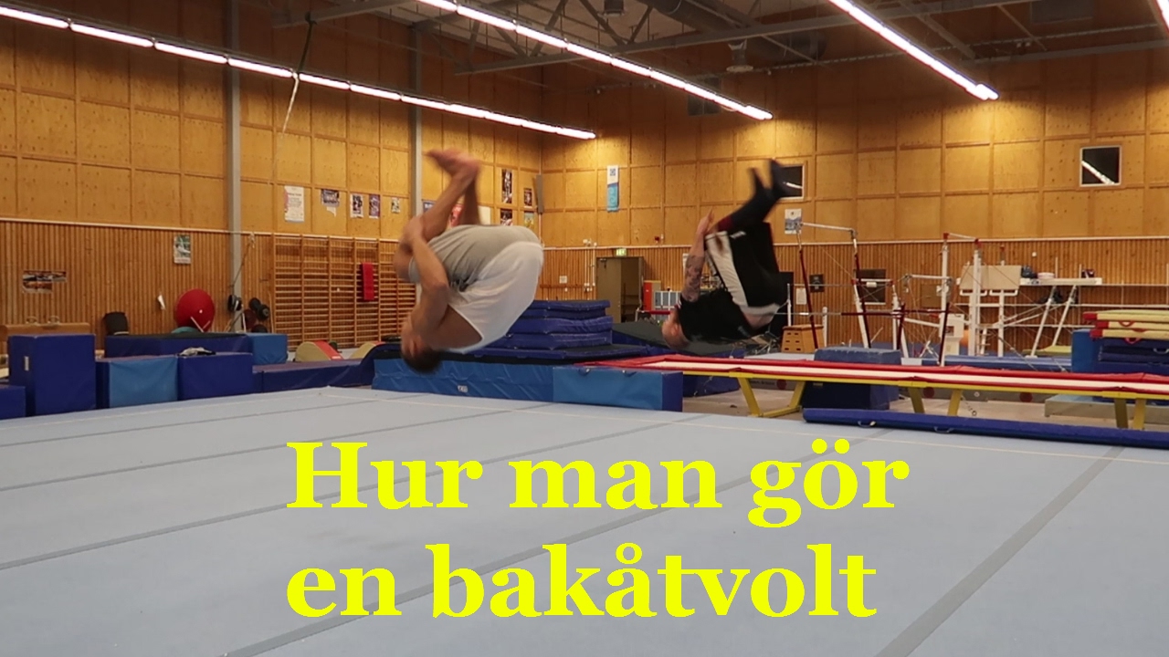 Gymnastik Hur gör man en bakåt volt