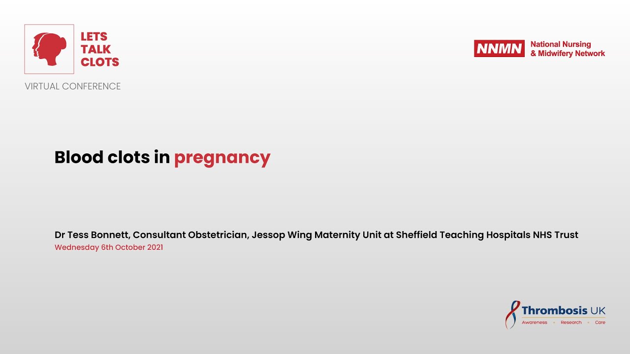 Blood clots in pregnancy