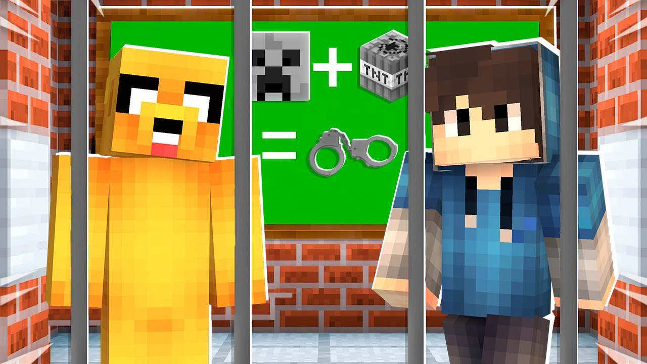 ZAVŘELI NÁS S HELIXEM DO VĚŽENÍ VE ŠKOLCE V MINECRAFTU!🙀 @HelixMinecraft