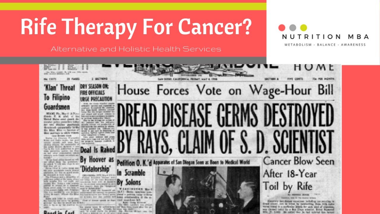 Rife Therapy For Cancer