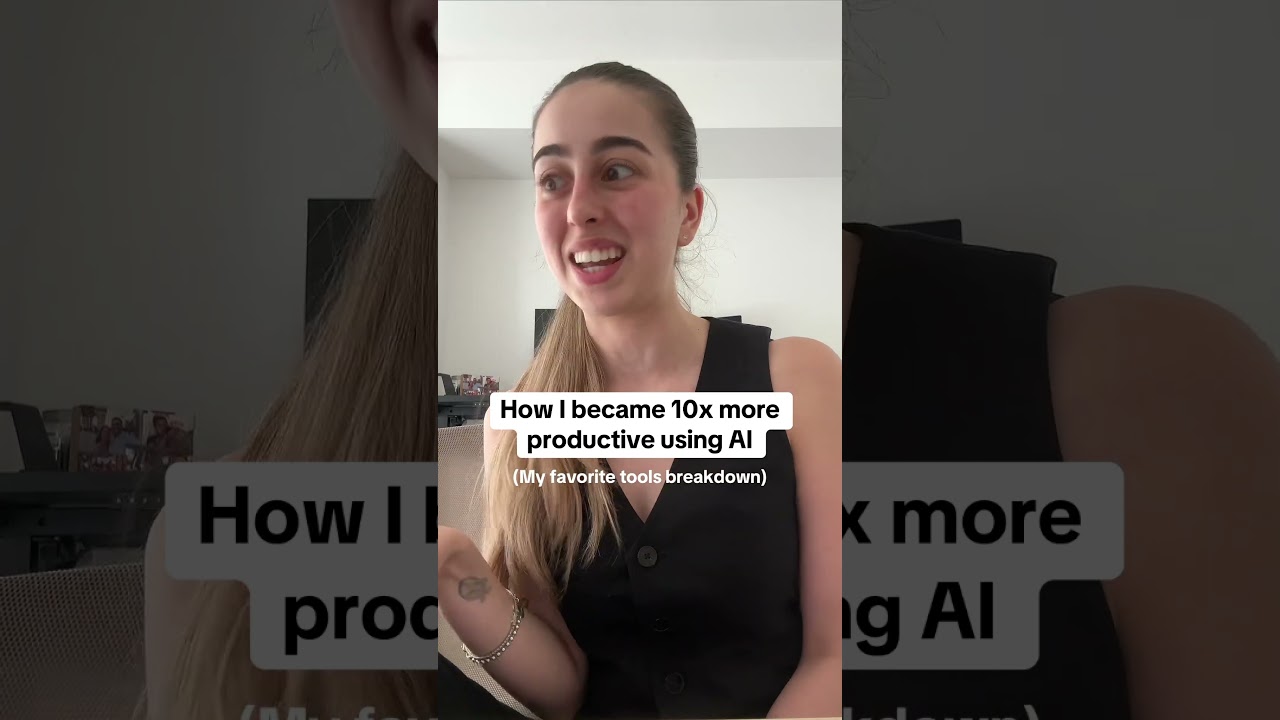 How I 10x my productivity with AI 👩🏻&zwj;💻 #aicareers #aitools #productivity #aiforbeginners