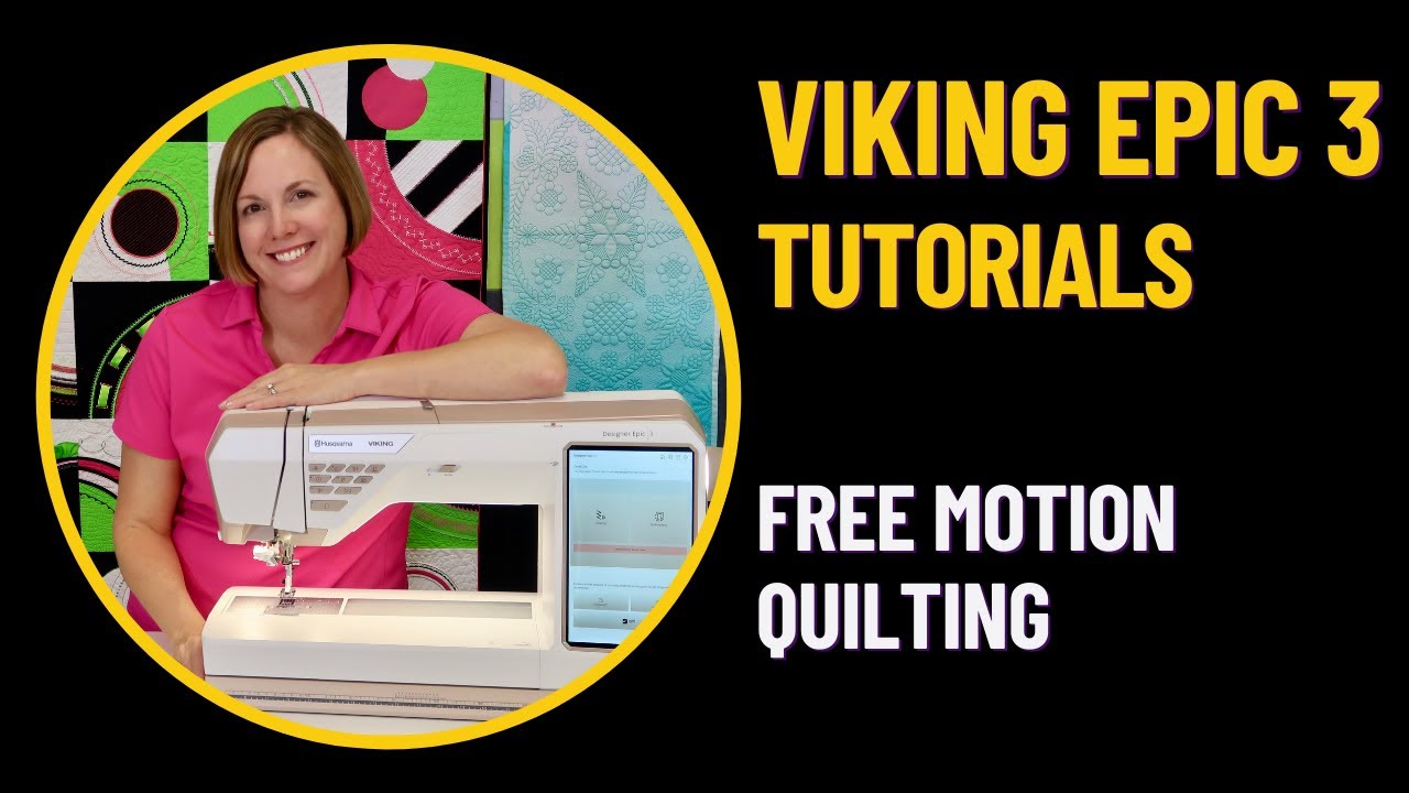 Husqvarna Viking Designer Epic 3 Free Motion Quilting