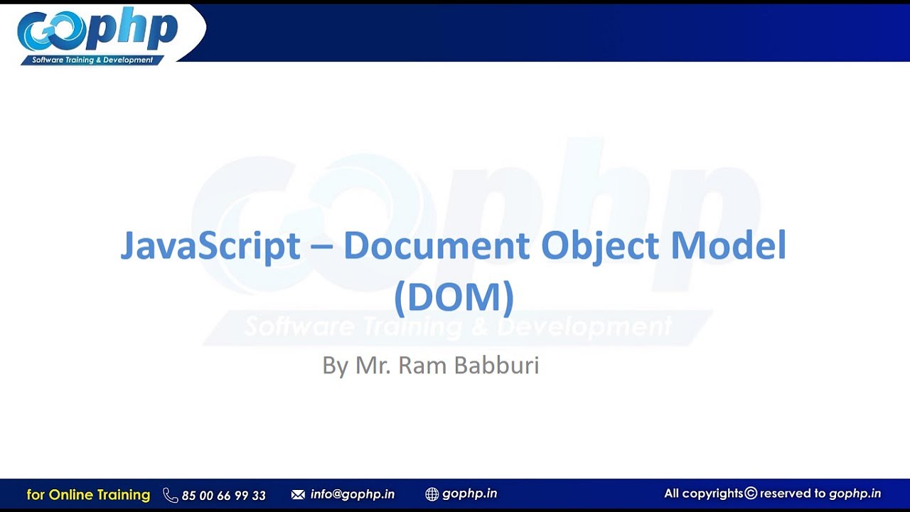 37 - DOM introduction | Document Object Model