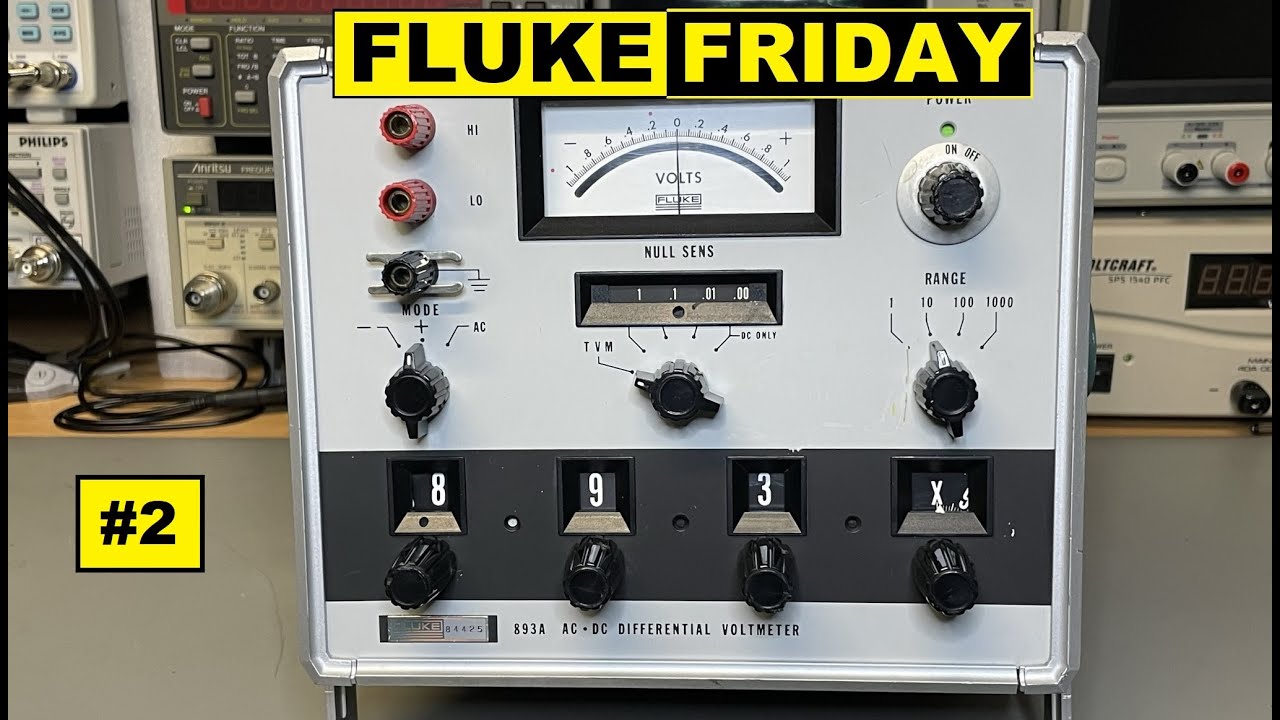 TA-0348: Fluke Friday (E17) Fluke 893A AC DC Differential Voltmeter - Part 2