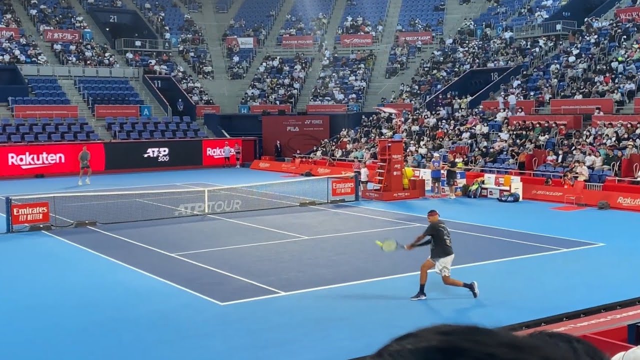 Nick Kyrgios & Thanasi Kokkinakis | Court Level Practice - Tokyo 2022 [4K 60fps] 楽天オープンテニス キリオス