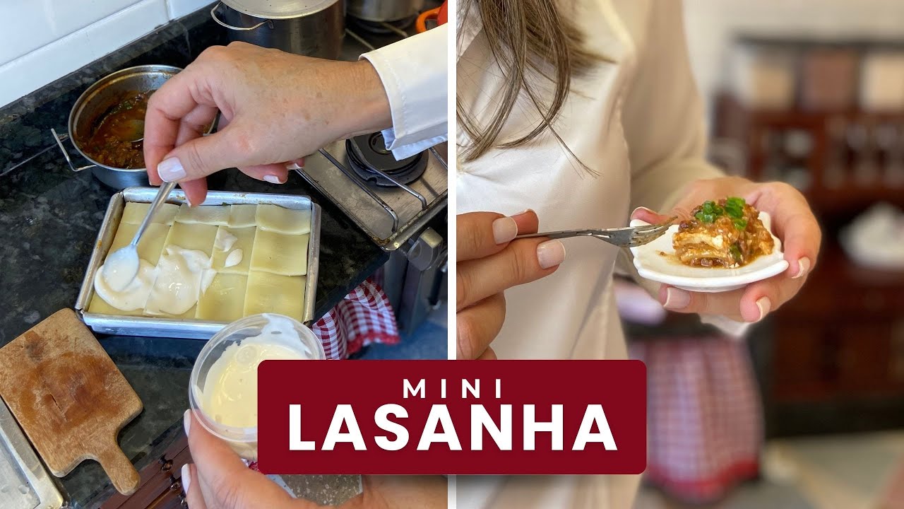 COMIDA EM MINIATURA | MINI LASANHA | A MINICOZINHA